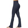 imageSunzel Sunzfly No Front Seam Mini Flare Leggings for Women Invisible Butt Scrunch Flared Yoga Pants with Tummy ControlAsh Blue