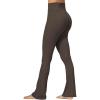 imageSunzel Sunzfly No Front Seam Mini Flare Leggings for Women Invisible Butt Scrunch Flared Yoga Pants with Tummy ControlSeal Brown