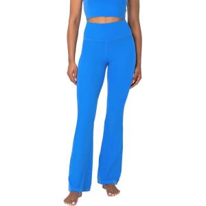 imageSunzel Mini Flare Leggings for Women High Waist Yoga Pants with Tummy Control Casual Gym Workout Bootcut LeggingsFrench Blue