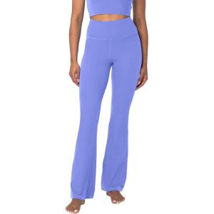 imageSunzel Mini Flare Leggings for Women High Waist Yoga Pants with Tummy Control Casual Gym Workout Bootcut LeggingsPeriwinkle