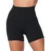 imageSunzel No Front Seam High Waist Gym Shorts for Women Squat Proof Biker Shorts with Tummy Control for Yoga Workout RunningBlack