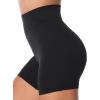 imageSunzel No Front Seam High Waist Gym Shorts for Women Squat Proof Biker Shorts with Tummy Control for Yoga Workout RunningBlack