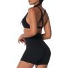 imageSunzel No Front Seam High Waist Gym Shorts for Women Squat Proof Biker Shorts with Tummy Control for Yoga Workout RunningBlack