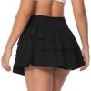 imageSunzel Pleated Tennis Skirt for Women High Waisted Tummy Control Skort with Pockets for Athletic Workout Running GolfBlack