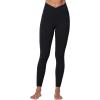 imageSunzel Sunzfly Hidden Butt Lifting Scrunch Workout Leggings for Women Crossover High Waist Yoga Pants with Tummy ControlBlack