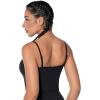 imageSunzel Sunzfly Longline Sports Bra for Women Backless Padded Yoga Underwear with Sleeveless Adjustable Spaghetti StrapsBlack