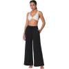 imageSunzel Sweatpants for Women with Pockets Straight Leg High Waisted Yoga Pants with Stretchy Drawstring LoungeampampCasual WearBlack