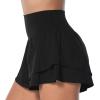 imageSunzel Tennis Shorts for Women Flowy Athletic Biker Short with Pockets Tummy Control High Waist Skorts for WorkoutBlack