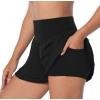 imageSunzel Tennis Shorts for Women Flowy Athletic Biker Short with Pockets Tummy Control High Waist Skorts for WorkoutBlack