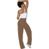 imageSunzel Wide Leg Pants Women High Waist Yoga Pants with Pockets Stretch Loose Comfy Casual Lounge SweatpantsCoca Mocha