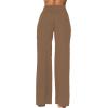 imageSunzel Wide Leg Pants Women High Waist Yoga Pants with Pockets Stretch Loose Comfy Casual Lounge SweatpantsCoca Mocha
