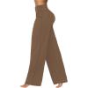imageSunzel Wide Leg Pants Women High Waist Yoga Pants with Pockets Stretch Loose Comfy Casual Lounge SweatpantsCoca Mocha