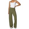imageSunzel Wide Leg Pants Women High Waist Yoga Pants with Pockets Stretch Loose Comfy Casual Lounge SweatpantsMartini Olive
