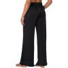 imageSunzel Womens Airy Wide Leg Pants High Waist Yoga Pants Lightweight Lounge Sweatpants with Drawstring for All Day ComfortBlack