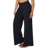 imageSunzel Womens Airy Wide Leg Pants High Waist Yoga Pants Lightweight Lounge Sweatpants with Drawstring for All Day ComfortBlack