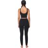 imageSunzel Womens Crop Tank Sports Bra VNeck Longline Wirefree Padded Workout Yoga Top with Medium SupportBlack
