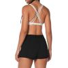 imageSunzel Womens Running Shorts Quick Dry Athletic Workout Shorts with Zip Pocket Lightweight Sports Track Active Gym ShortsBlack