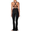 imageSunzel Womens Sports Bra Criss Cross Back Yoga Crop Top with Removable Pads Double Lined V Neck Wirefree Padded Workout BraBlack