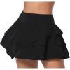 imageSunzel Pleated Tennis Skirt for Women High Waisted Tummy Control Skort with Pockets for Athletic Workout Running GolfBlack