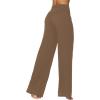 imageSunzel Wide Leg Pants Women High Waist Yoga Pants with Pockets Stretch Loose Comfy Casual Lounge SweatpantsCoca Mocha