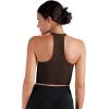 imageSunzel Ribbed Tank Tops for Women Halter High Neck Seamless Cute Crop Top Basics Sleeveless Workout Athletic Yoga ShirtsBeigecoffee Brown Waist Length 2 Pack