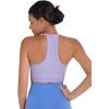 imageSunzel Ribbed Tank Tops for Women Halter High Neck Seamless Cute Crop Top Basics Sleeveless Workout Athletic Yoga ShirtsClassic Bluelilac Crop 2 Pack