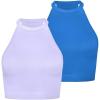 Classic Blue+lilac (Crop) 2 Pack