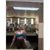 imageSunzel Sports Bra for Women Backless Padded Yoga Training Bras Low Impact Workout Going Out Cami Crop TopClassic Blue
