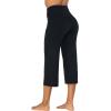 imageSunzel Yoga Pants for Women Straight Wide Leg High Waisted Lounge PantsBlack