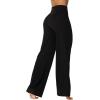 imageSunzel Yoga Pants for Women Straight Wide Leg High Waisted Lounge PantsBlack