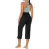 imageSunzel Yoga Pants for Women Straight Wide Leg High Waisted Lounge PantsBlack