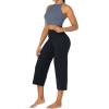 imageSunzel Yoga Pants for Women Straight Wide Leg High Waisted Lounge PantsBlack