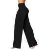 imageSunzel Yoga Pants for Women Straight Wide Leg High Waisted Lounge PantsBlack