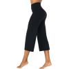 imageSunzel Yoga Pants for Women Straight Wide Leg High Waisted Lounge PantsBlack