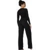 imageSunzel Yoga Pants for Women Straight Wide Leg High Waisted Lounge PantsBlack