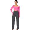 imageSunzel Yoga Pants for Women Straight Wide Leg High Waisted Lounge PantsDark Grey
