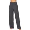 imageSunzel Yoga Pants for Women Straight Wide Leg High Waisted Lounge PantsDark Grey
