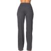 imageSunzel Yoga Pants for Women Straight Wide Leg High Waisted Lounge PantsDark Grey