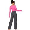 imageSunzel Yoga Pants for Women Straight Wide Leg High Waisted Lounge PantsDark Grey