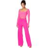 imageSunzel Yoga Pants for Women Straight Wide Leg High Waisted Lounge PantsHot Pink