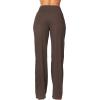 imageSunzel Yoga Pants for Women Straight Wide Leg High Waisted Lounge PantsSeal Brown