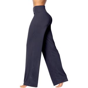 imageSunzel Yoga Pants for Women Straight Wide Leg High Waisted Lounge PantsGraphite