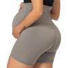 imageSunzel Maternity Biker Shorts Over The Belly 5 Pregnancy High Waisted Workout Running Athletic Gym Yoga ShortsCharcoal Gray