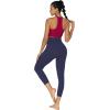 imageSunzel Sunzfly Capri Leggings for Women High Waisted Yoga Pants with Tummy Control for Workout Running GymAsh Blue
