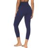 imageSunzel Sunzfly Capri Leggings for Women High Waisted Yoga Pants with Tummy Control for Workout Running GymAsh Blue
