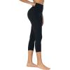imageSunzel Sunzfly Capri Leggings for Women High Waisted Yoga Pants with Tummy Control for Workout Running GymBlack