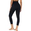imageSunzel Sunzfly Capri Leggings for Women High Waisted Yoga Pants with Tummy Control for Workout Running GymBlack