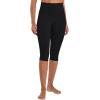 imageSunzel Sunzfly Capri Leggings for Women High Waisted Yoga Pants with Tummy Control for Workout Running GymBlack