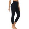 imageSunzel Sunzfly Capri Leggings for Women High Waisted Yoga Pants with Tummy Control for Workout Running GymBlack
