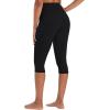 imageSunzel Sunzfly Capri Leggings for Women High Waisted Yoga Pants with Tummy Control for Workout Running GymBlack